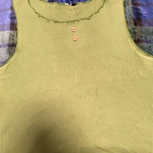 Green tank top